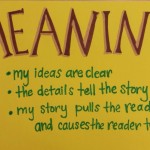One of four posters Marilena created to help the students to develop as writers.