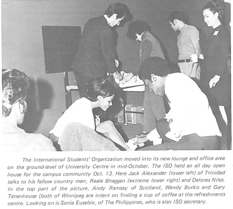 International Students Organization, 1970.