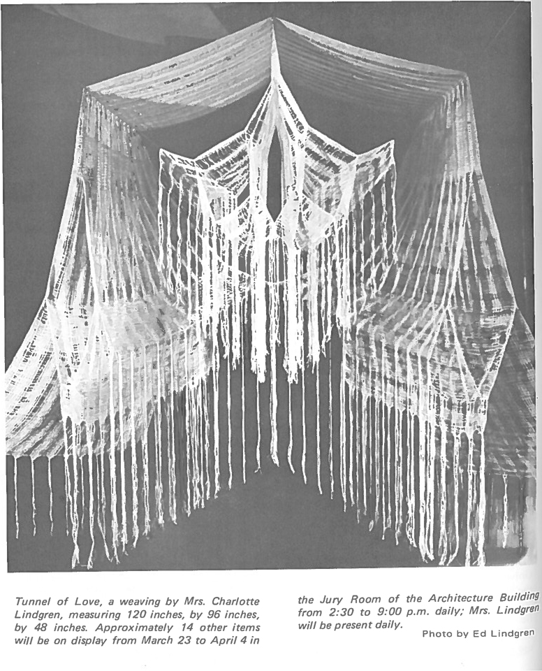 Tunnel of Love weaving, 1971.