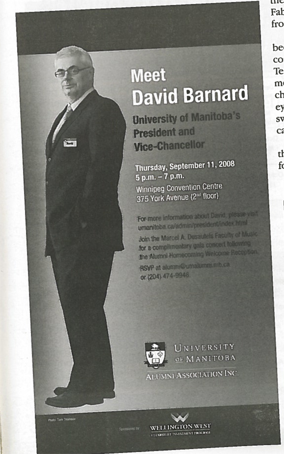 President Barnard, 2008.
