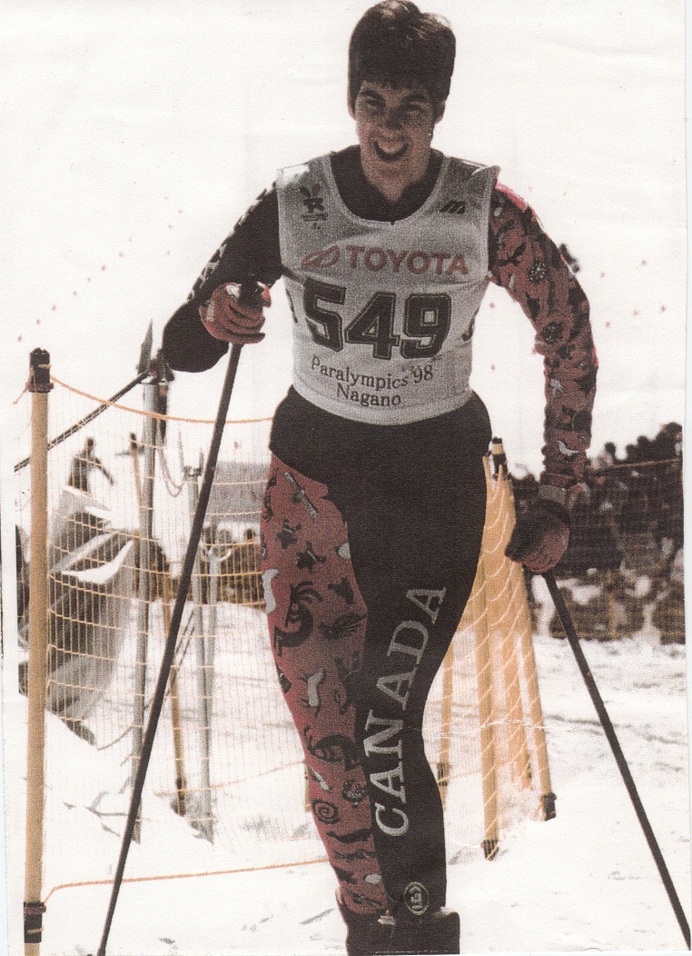 Brita Hall at the1999 Paralympics in Nagano Japan.