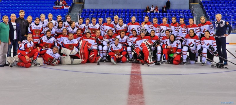 The Canadian Women's Hockey Team.