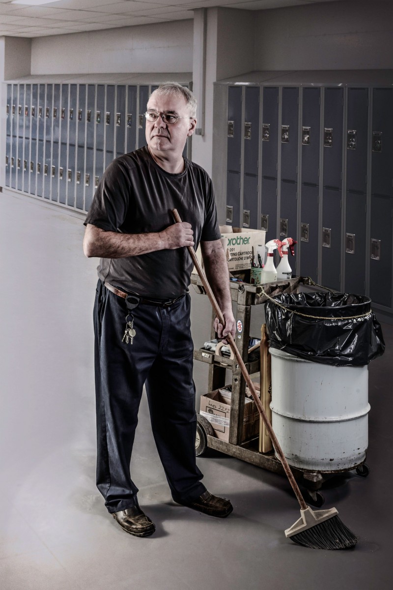 Henryk Cecelon, utility caretaker.