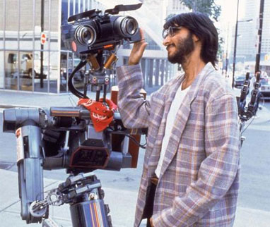 A screenshot from the movie Short Circuit. 