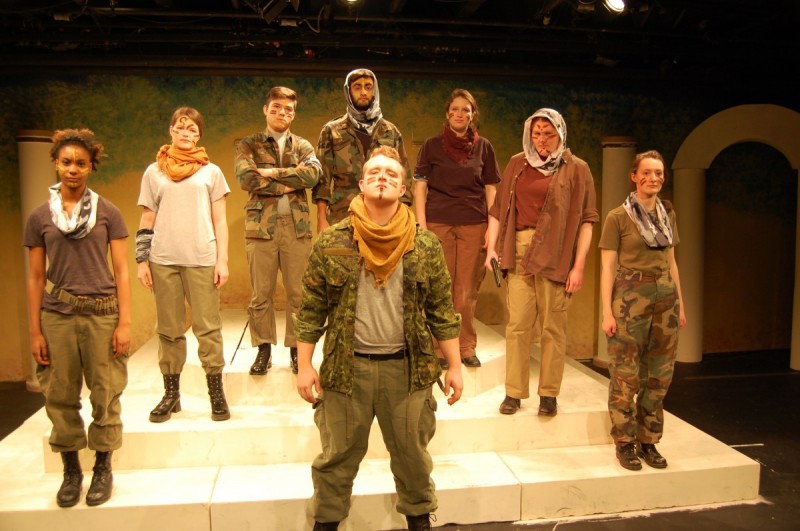 The cast of Black Hole's Titus Andronicus.