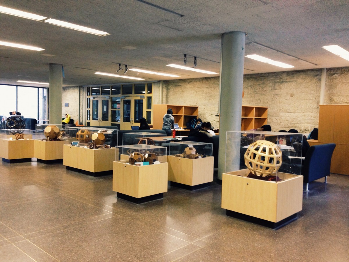 The Sciences and Technology Library and its foyer is another popular study space to hit the books.