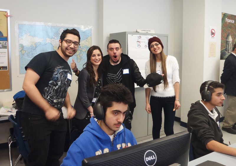 Some of the university students in the Elementary Arabic, Intermediate Arabic and Advanced Arabic language classes.