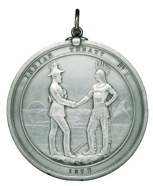  The Treaty Medal commemorated Treaties with dates and Treaty numbers.