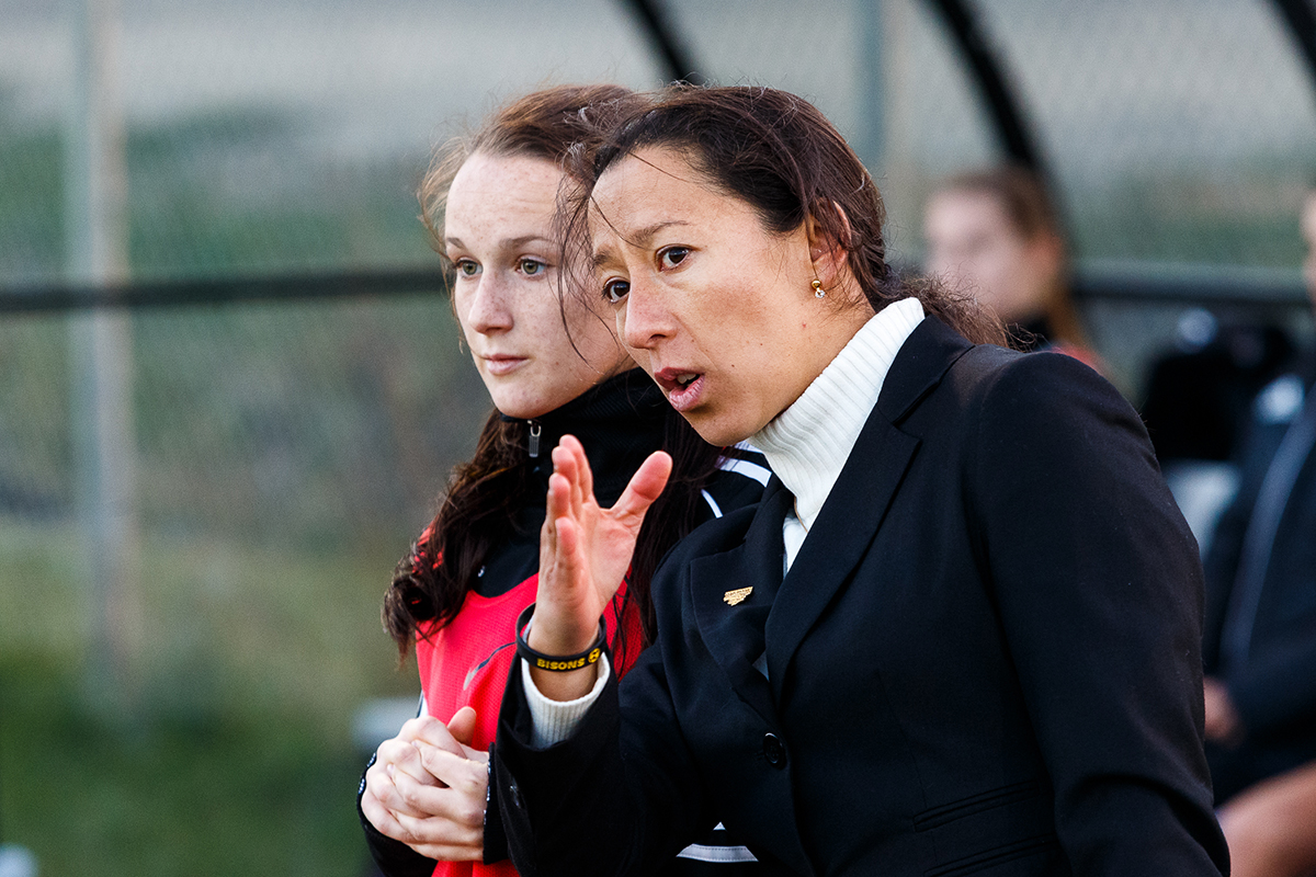 Bison women's soccer coach Vanessa Martinez Lagunas