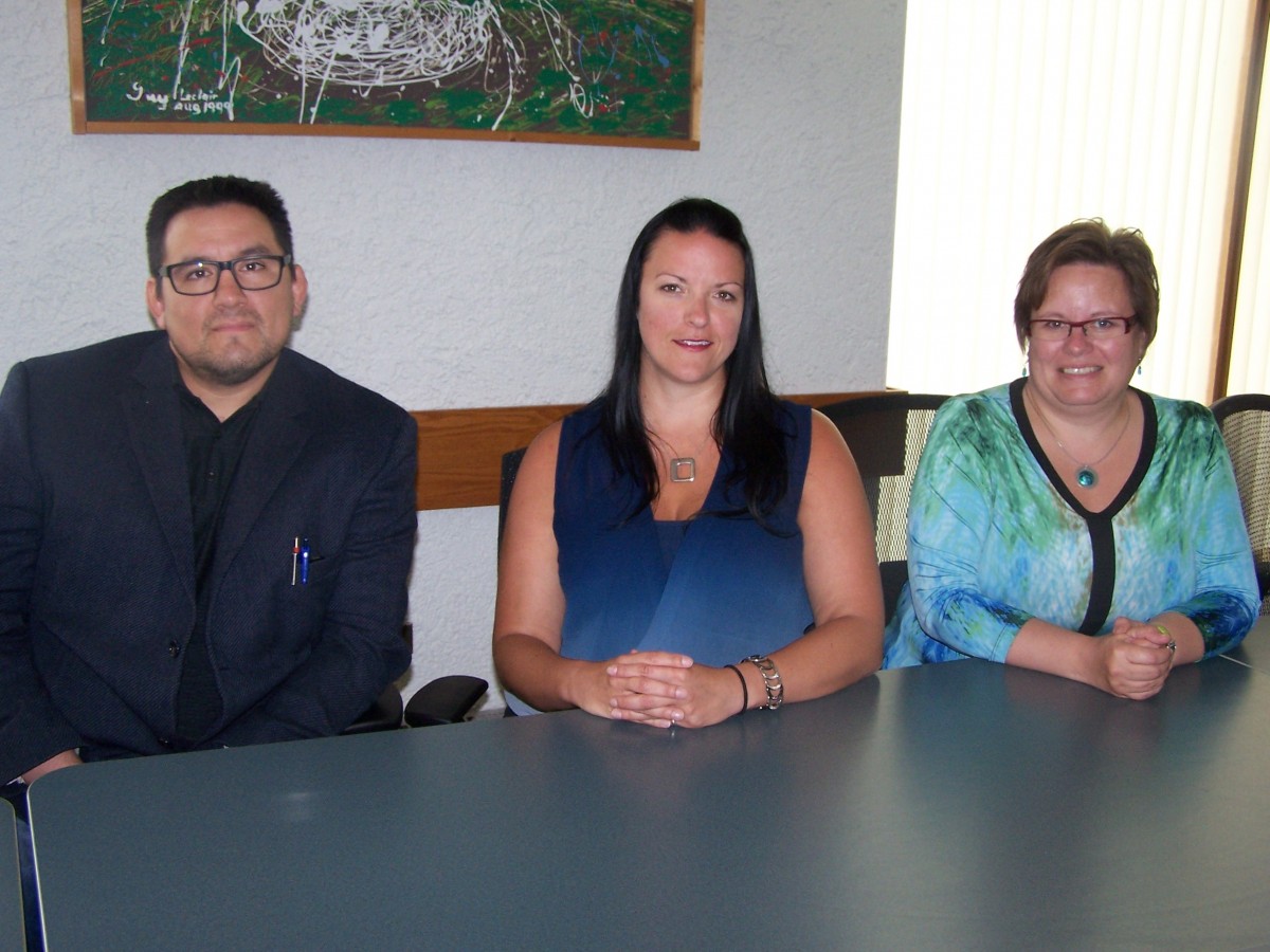 From left, SSHRC grant recipients Frank Deer, Education, Amy De Jaeger, CATL, and Lori Wilkinson (Sociology).