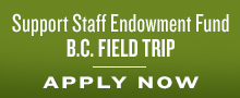 Support Staff Endowment Fund B.C. Field Trip