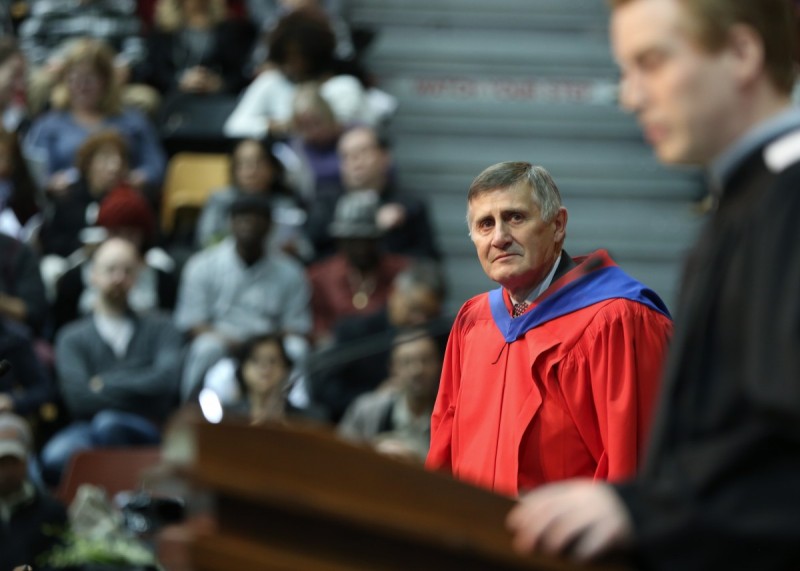 John Wiens at the convocation ceremony in October.