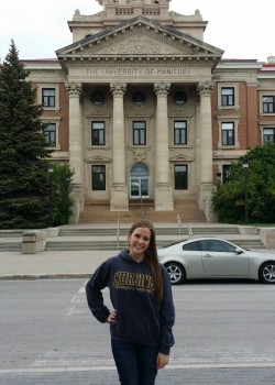 Jenna North at the University of Manitoba