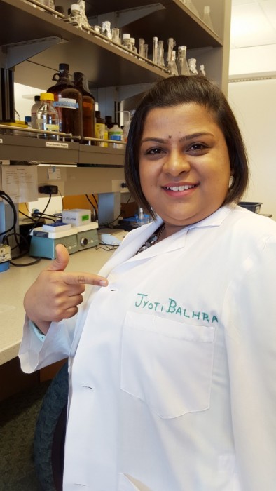 Balhara embroiders her own lab coats, as a hobby. She also hosts a radio show.