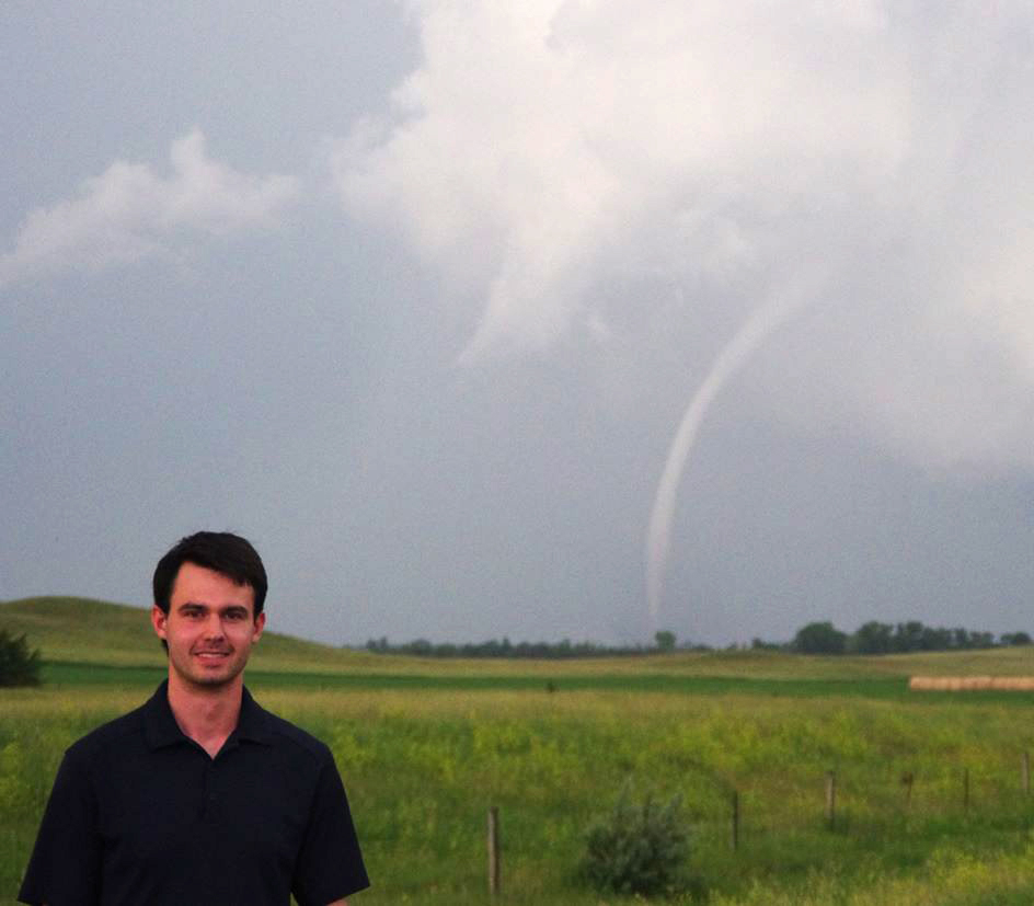 Scott Kehler at a tornadoe near Alpena, South Dakota