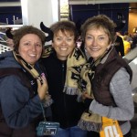 Pam Trupish enjoying a Bisons game with her colleagues