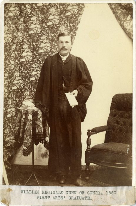 William Reginald Gunn, first University of Manitoba graduate, 1880.