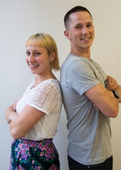 Daniell Rombough and Mike Arnold are Asper School of Business alumni who started their own tutoring business together