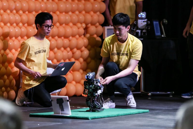 The Autonomous Agents Laboratory demonstrates its award-winning robots.