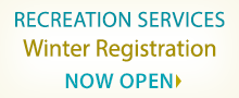 Recreation Services Winter Registration now open