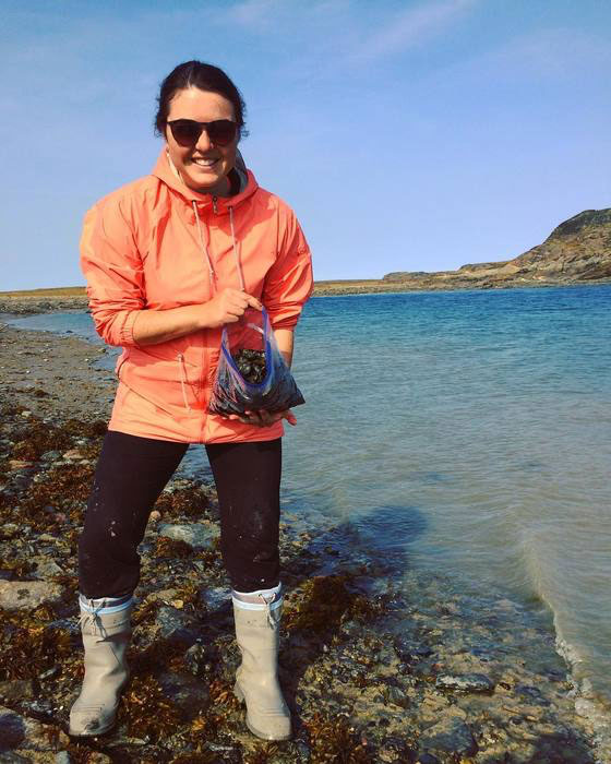 The catch of the day after mussel picking. // Image from AMY BROWN @rock.water.sky (Instagram)
