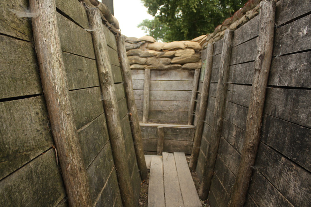 Trenches at The Passchendaele Museum. // Photo from Paul Panchyshyn