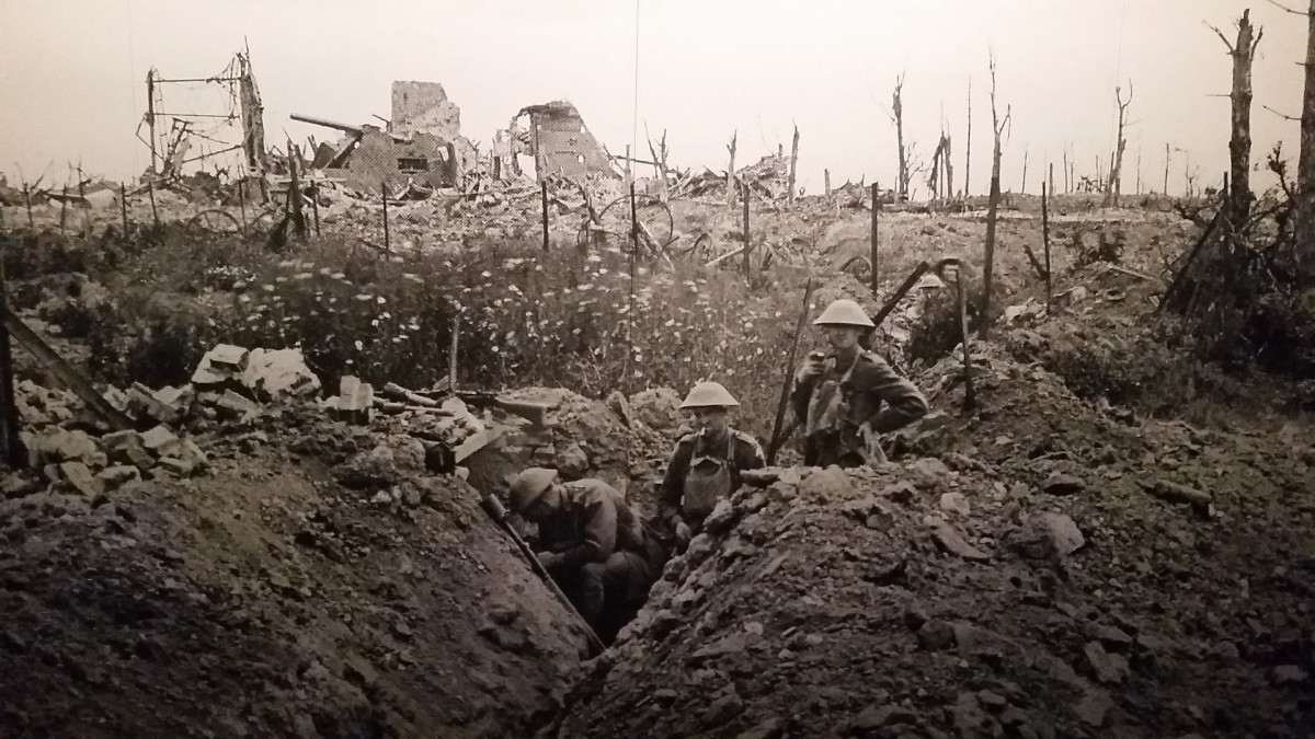 First World War battlefield.