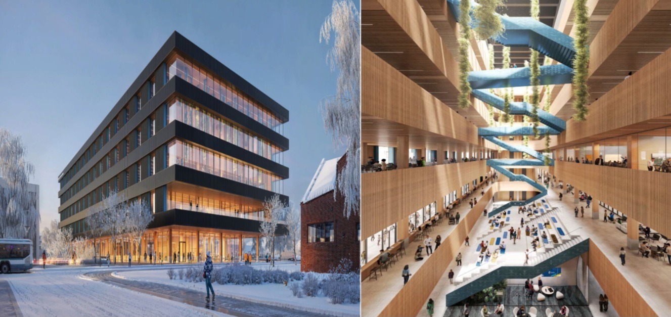 Rendering of what a new Dafoe Library could look like. 