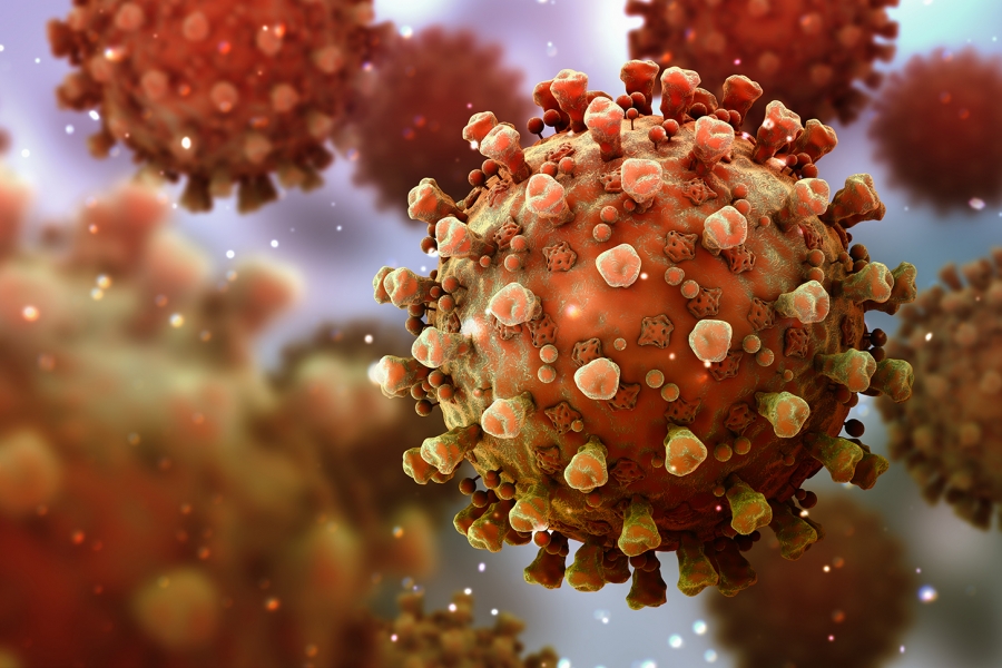 Illustration of COVID-19 virus.