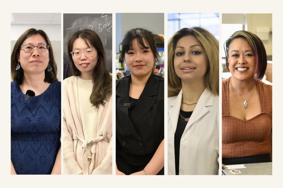 A photo collage of the participants for the Asian Heritage Month video interview.