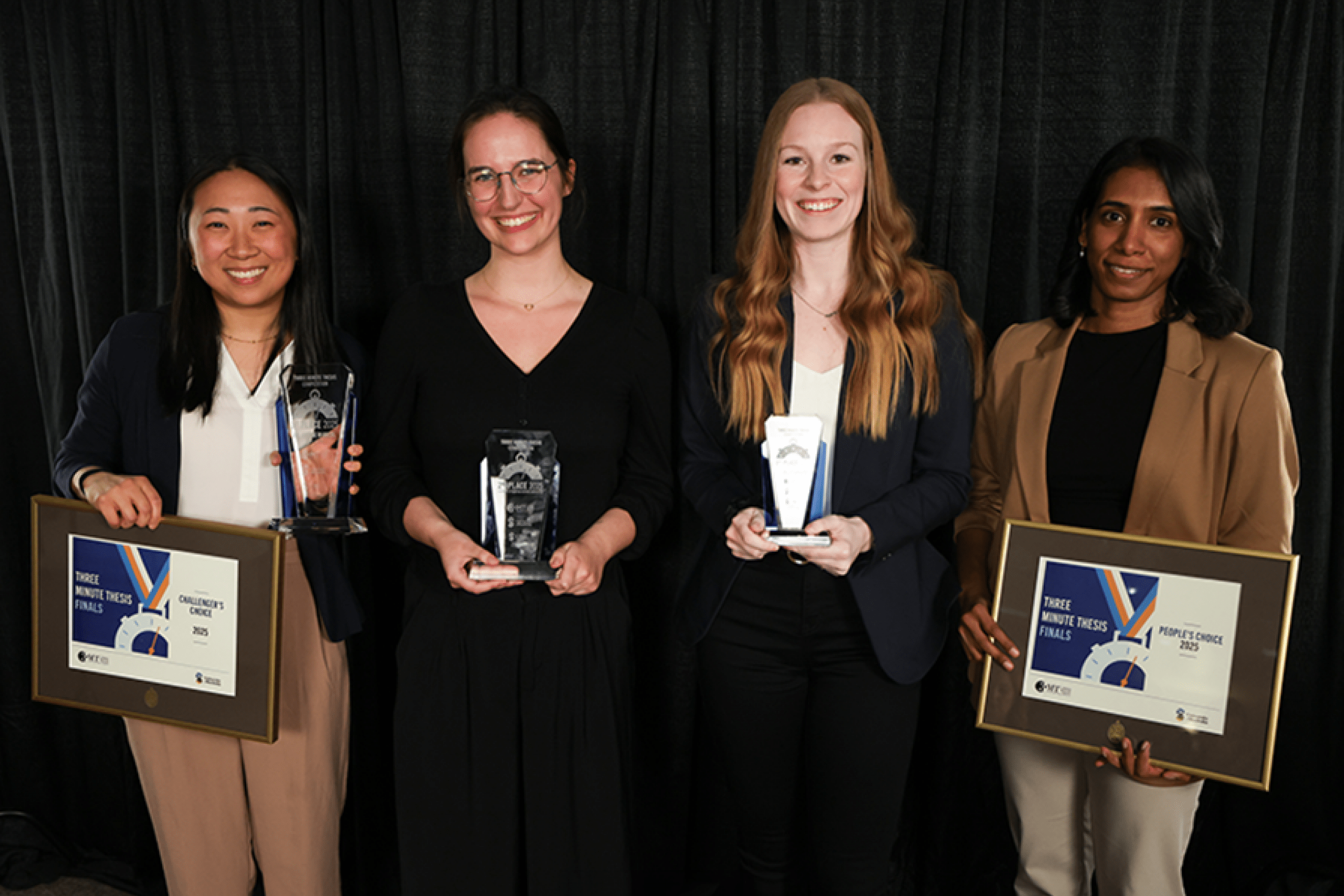 L to R: Hannah Zhang, Megan Crooks, Taylor Orchard, Madhushani Ariyadas