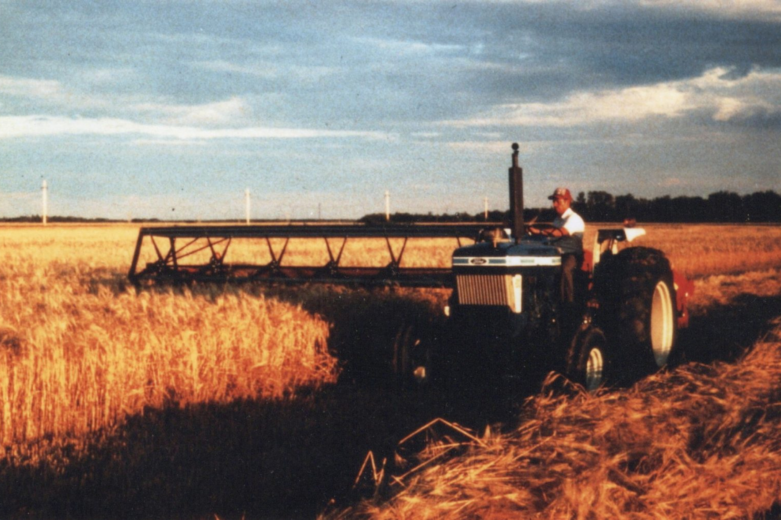 Herb Meier working in the field