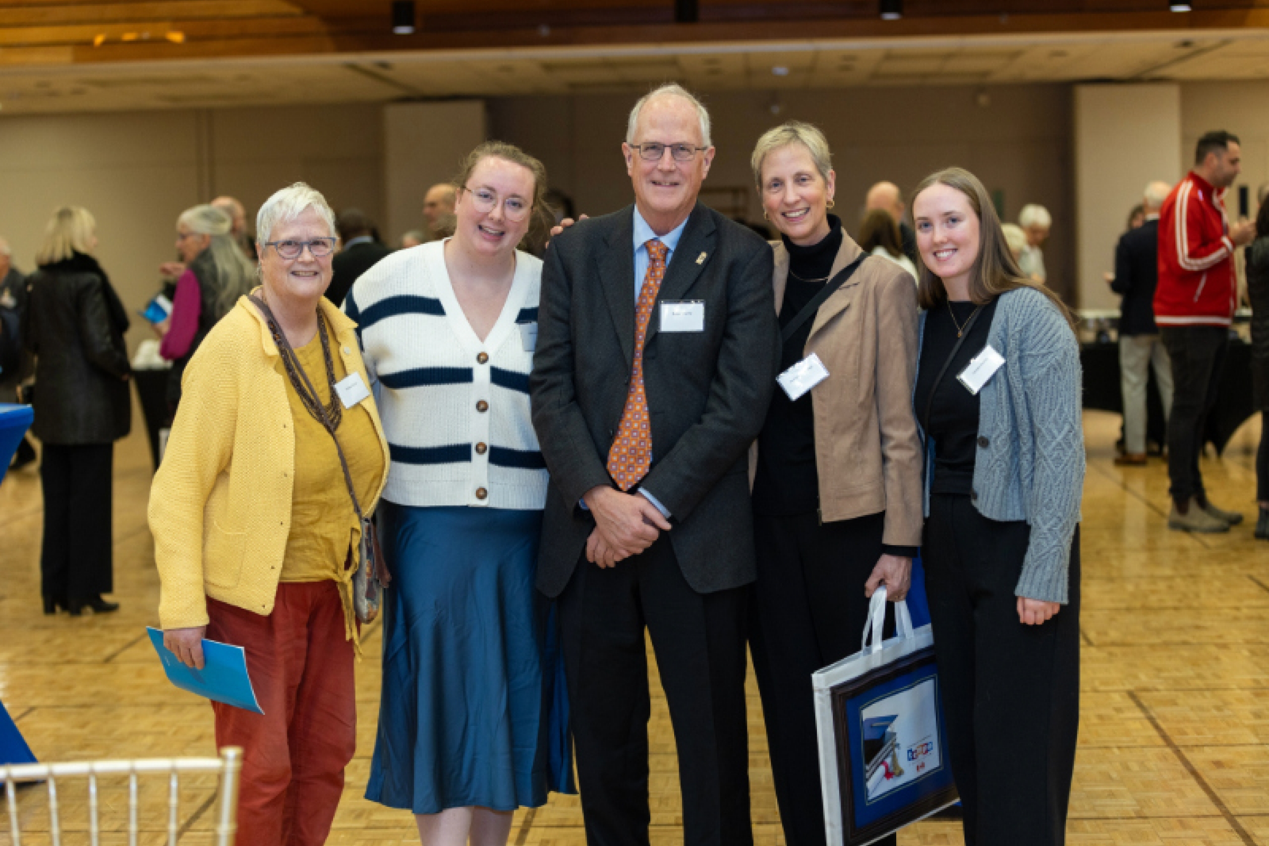 Rob Currie with guests.