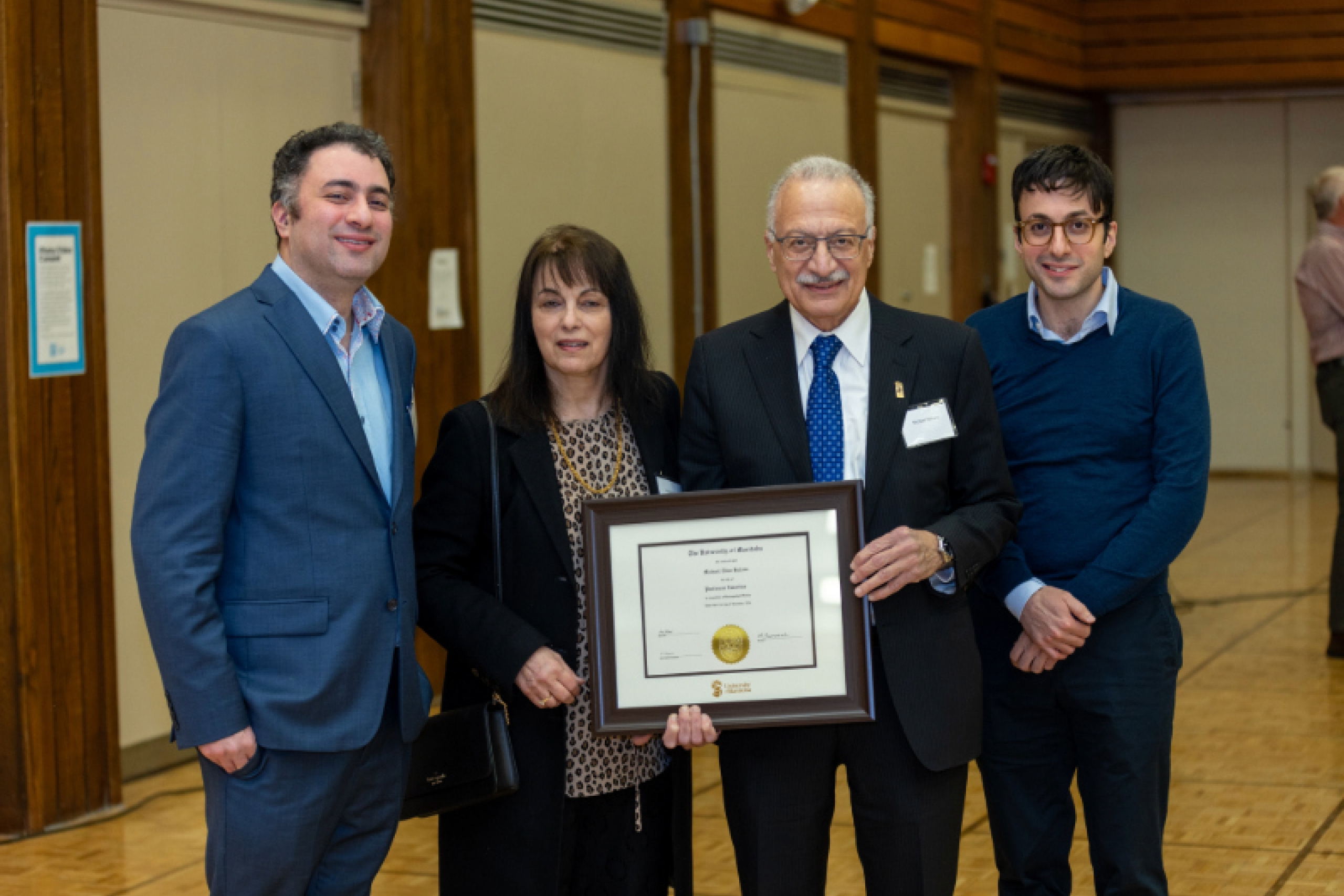 Michael Elias Helewa with guests.