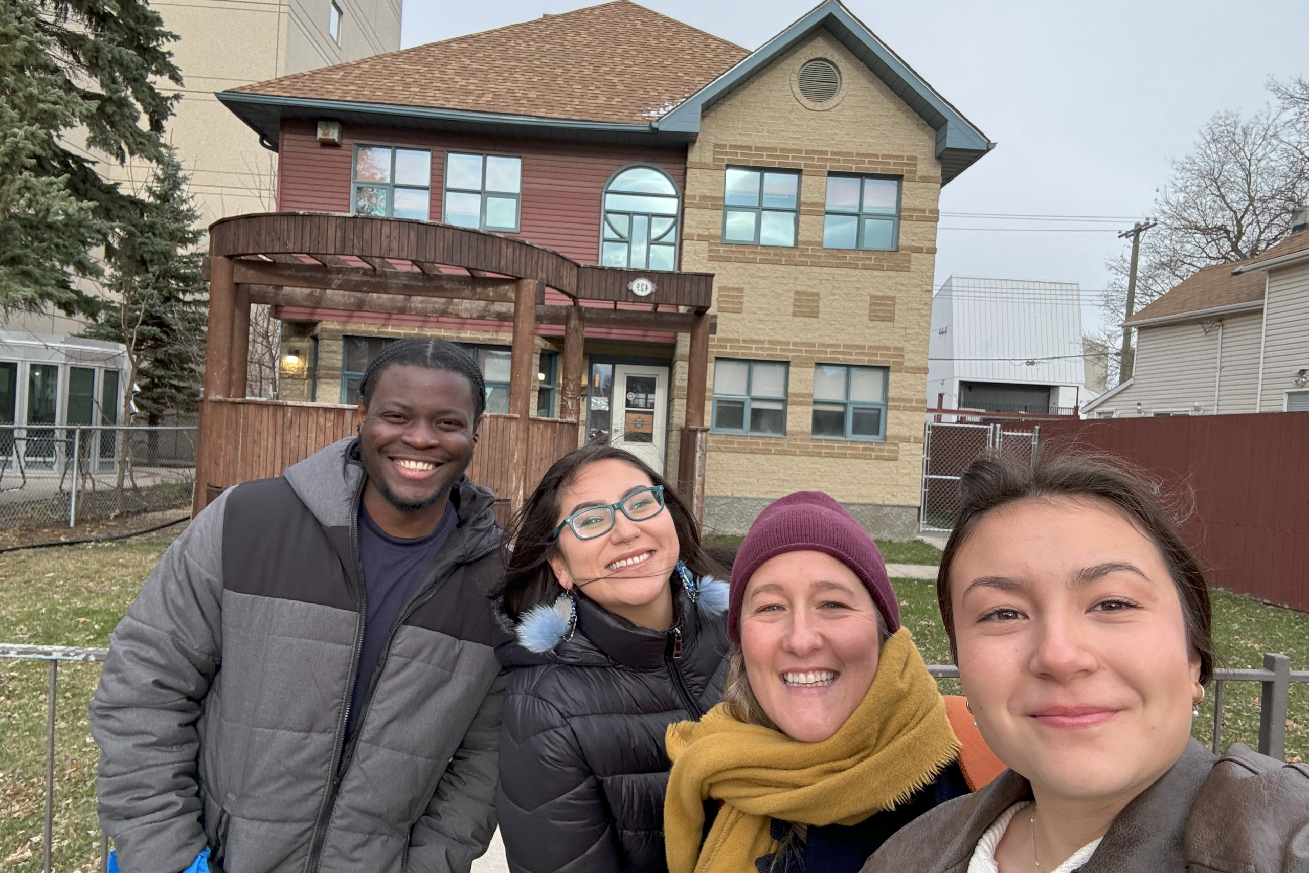 Four Students in Group GOal Getterz