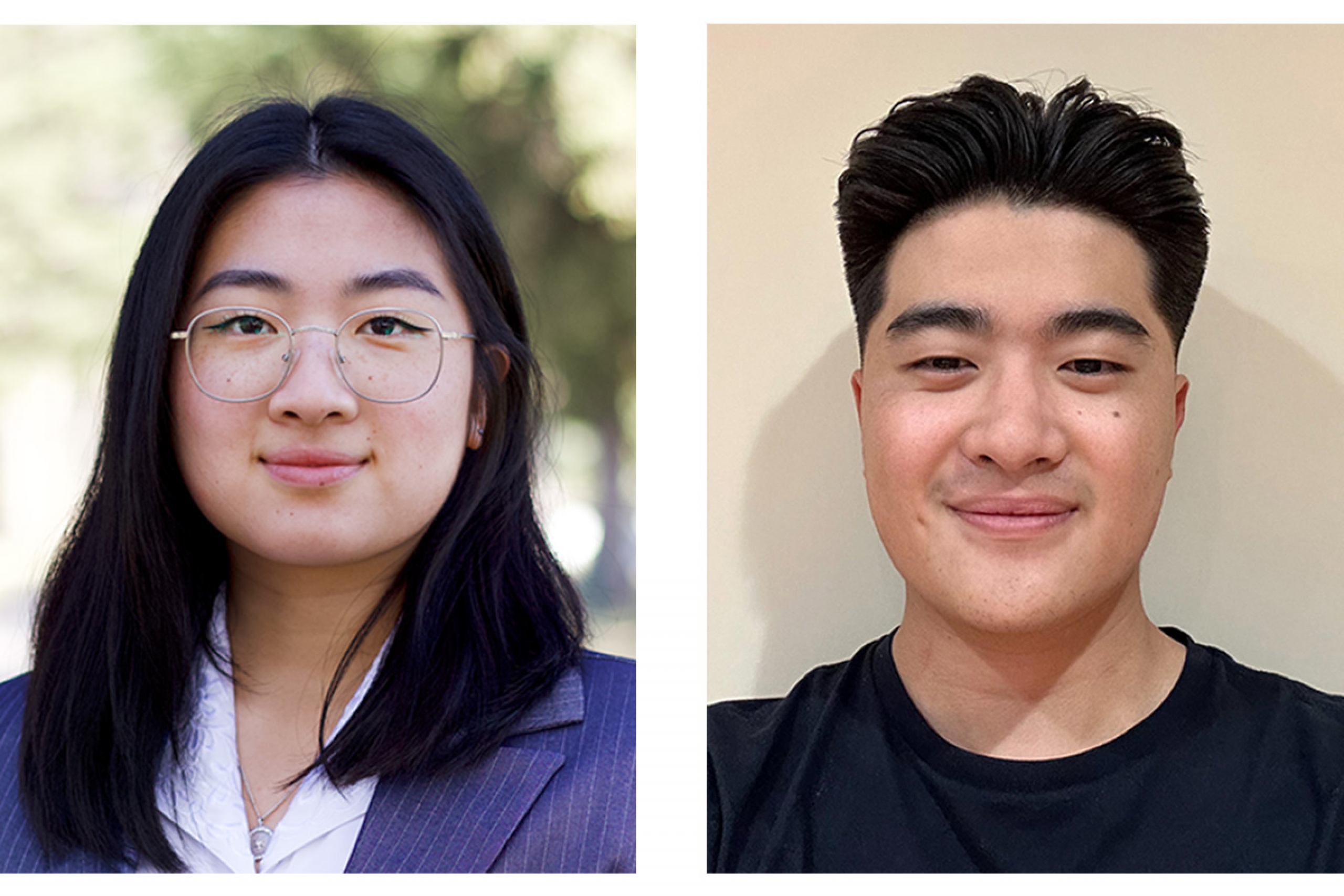 Headshots of Jessica Li and Jeffrey Li.
