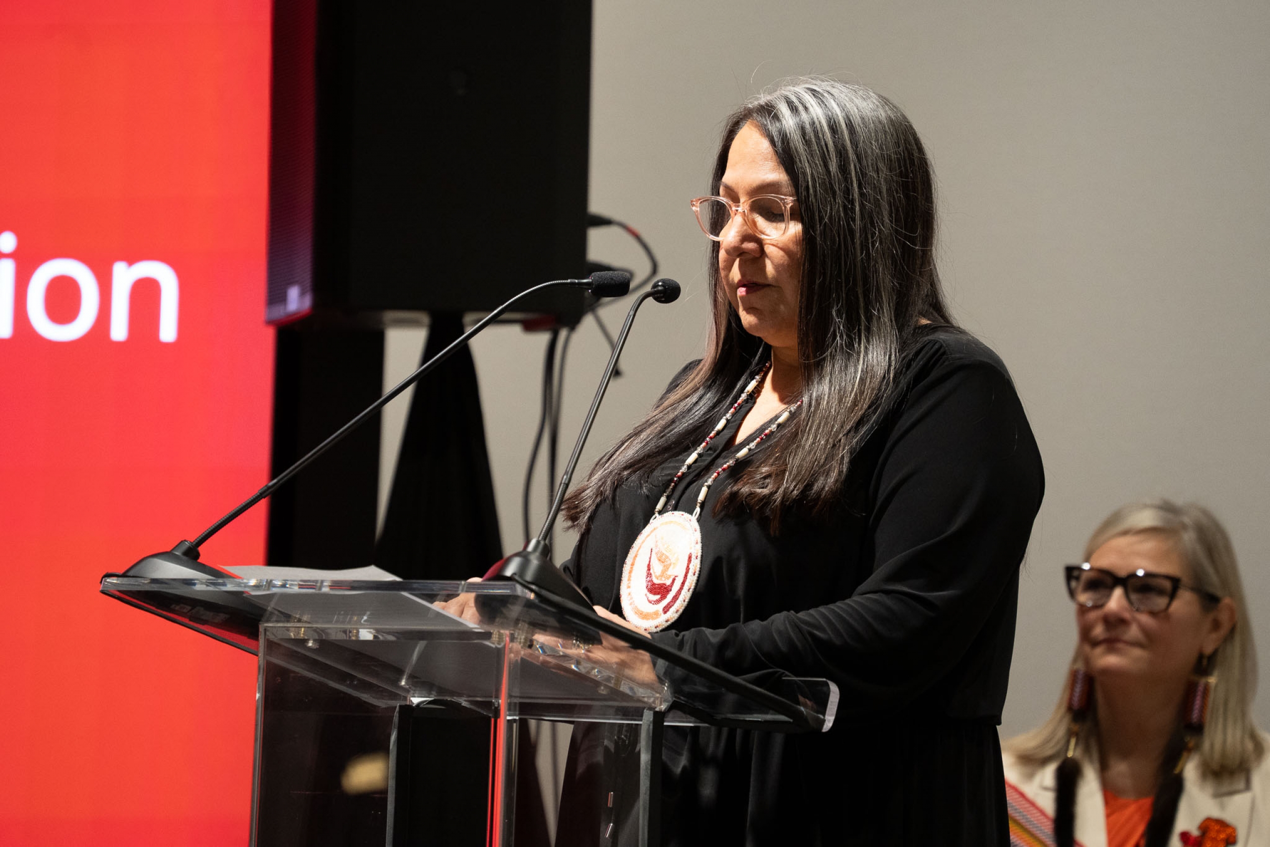 Stephanie Scott at podium