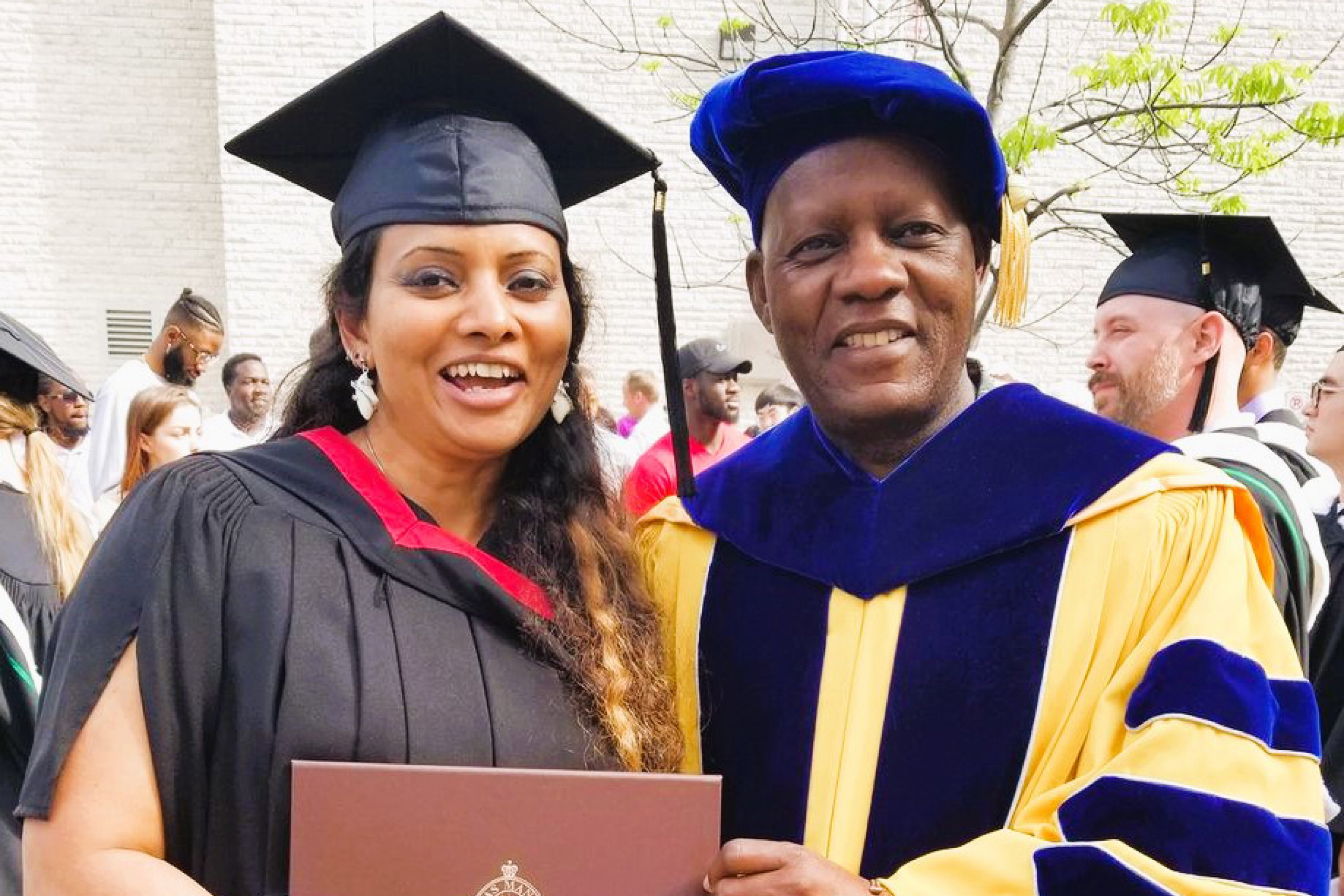 Anamika Anwesha posing with her degree