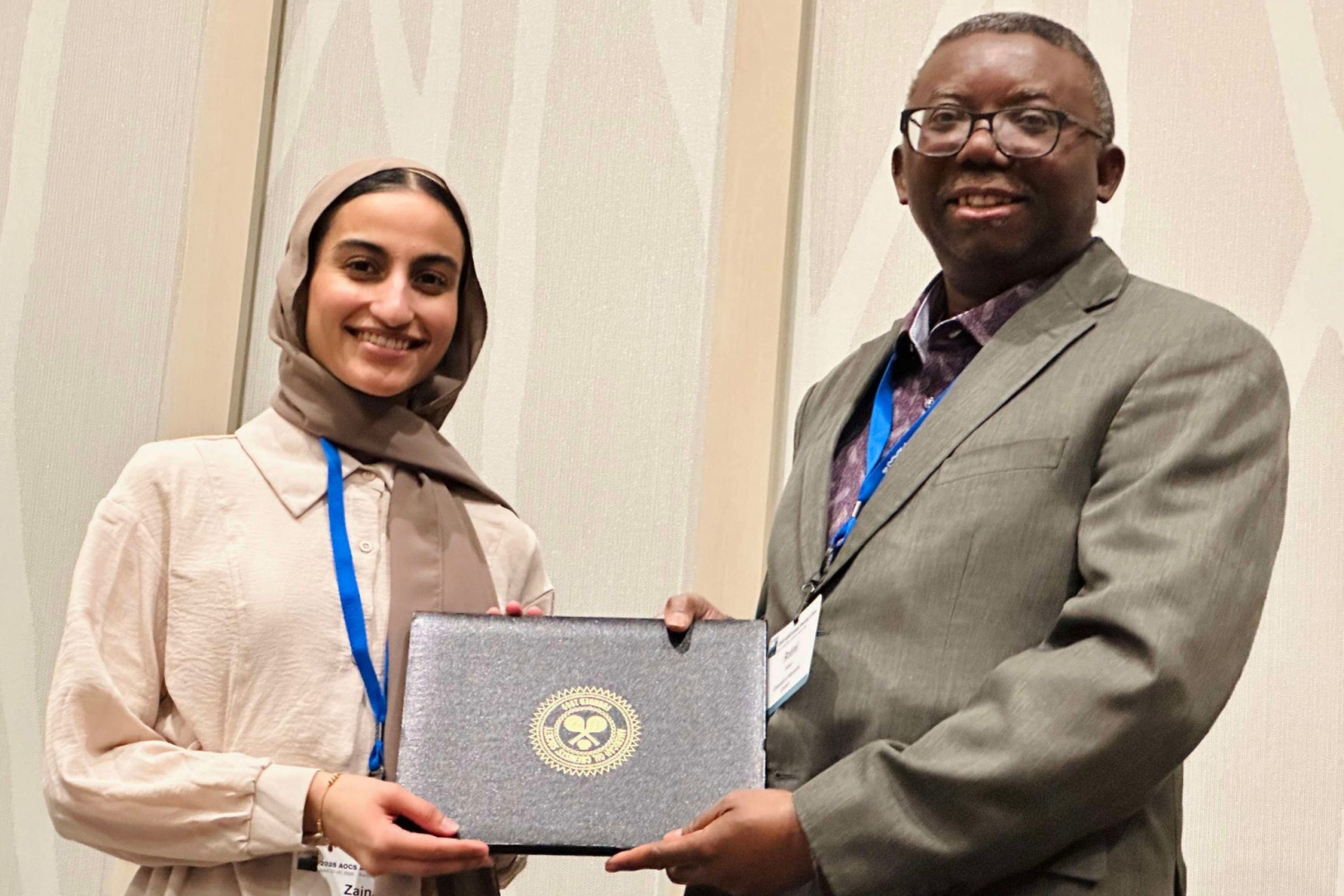 Protein and co-products division poster competition - Second place Zainab Husain