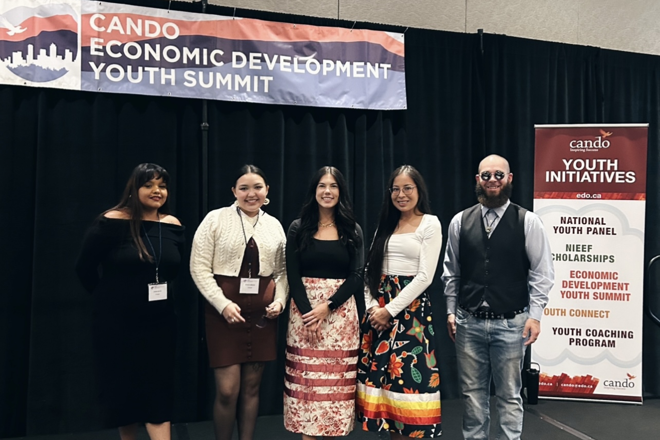 Rheanne Morin with her group.