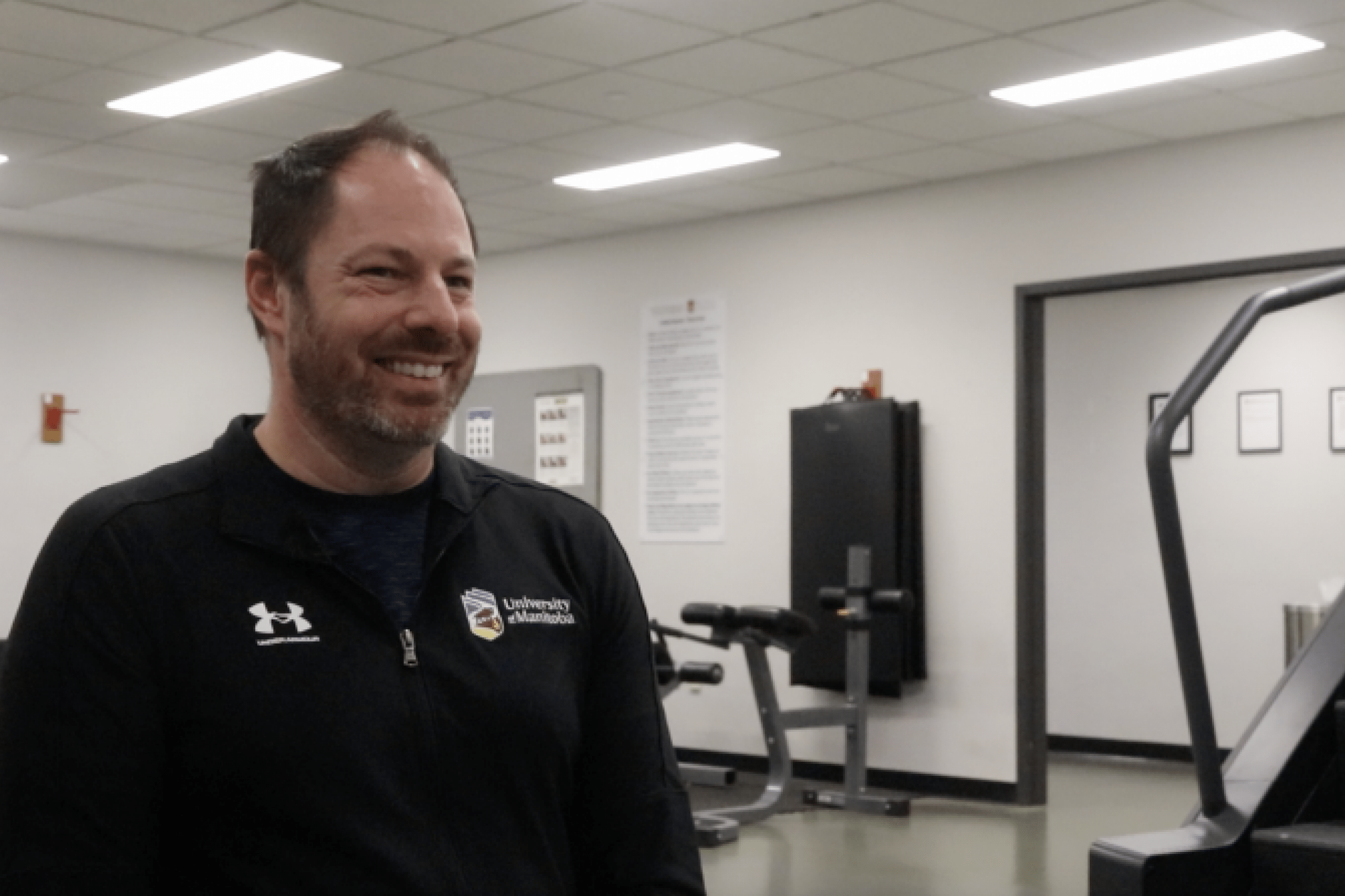 Adam Toff in the Joe Doupe Recreation Centre