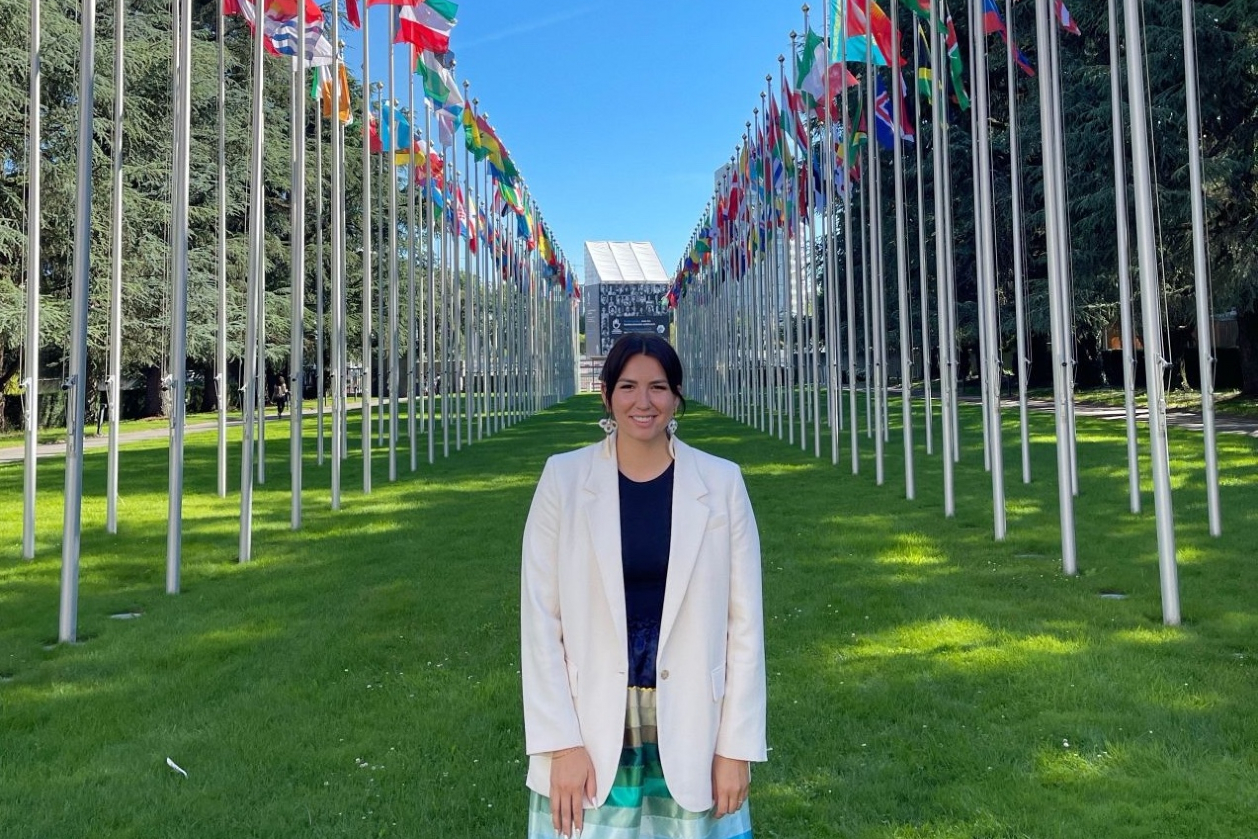 Chief Trechelle Bunn in Geneva, Switzerland at the UN, summer of 2024.