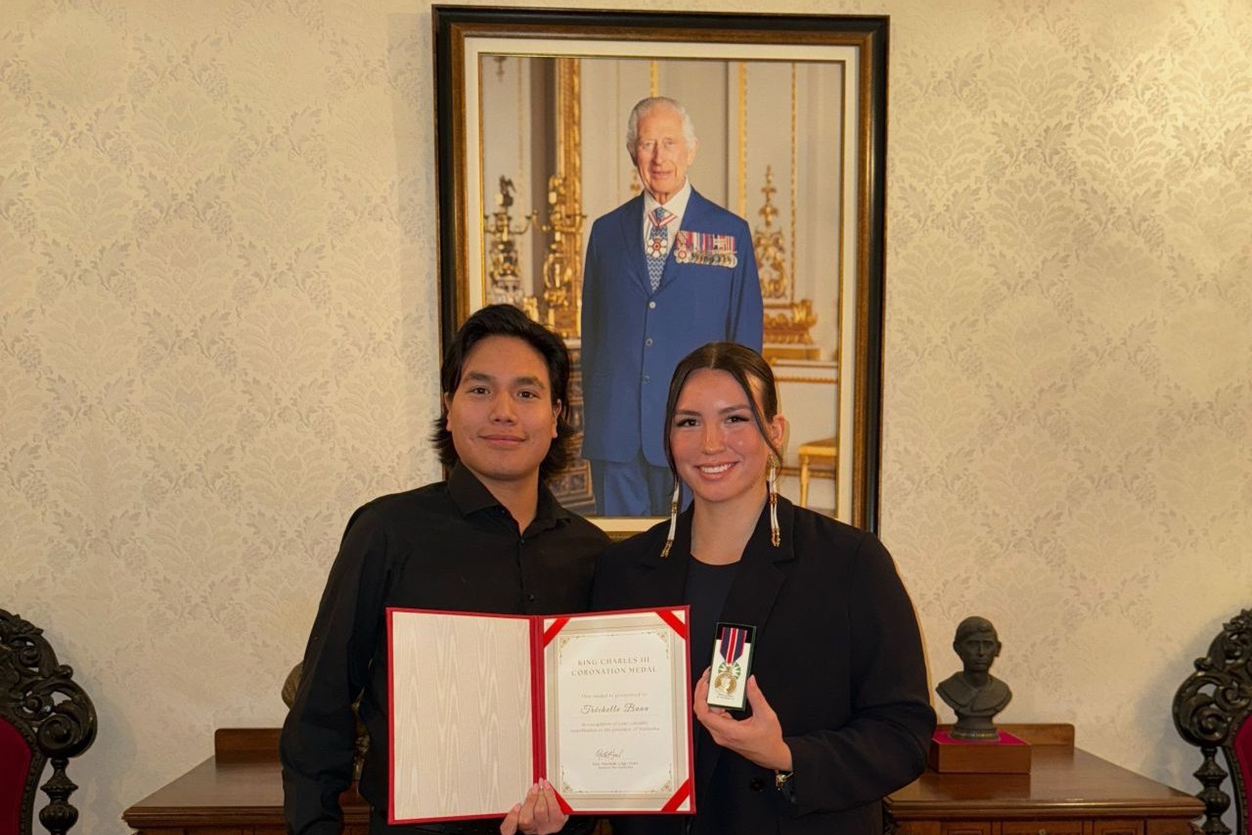 Trechelle Bun was presented with the King Charles III Coronation Medal in 2024. Source: LinkedIn.