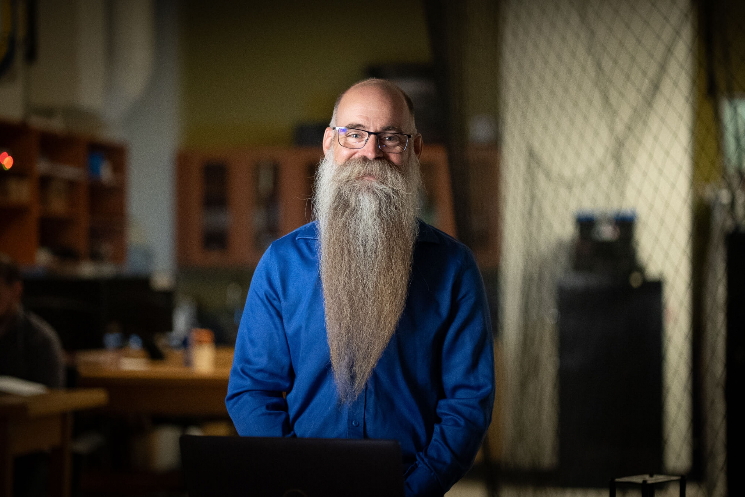 Phil Ferguson looking at the camera