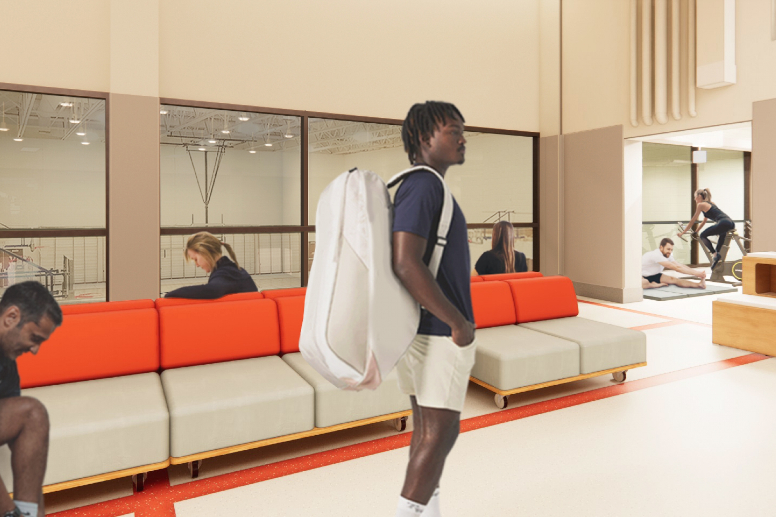 Squash court renderings