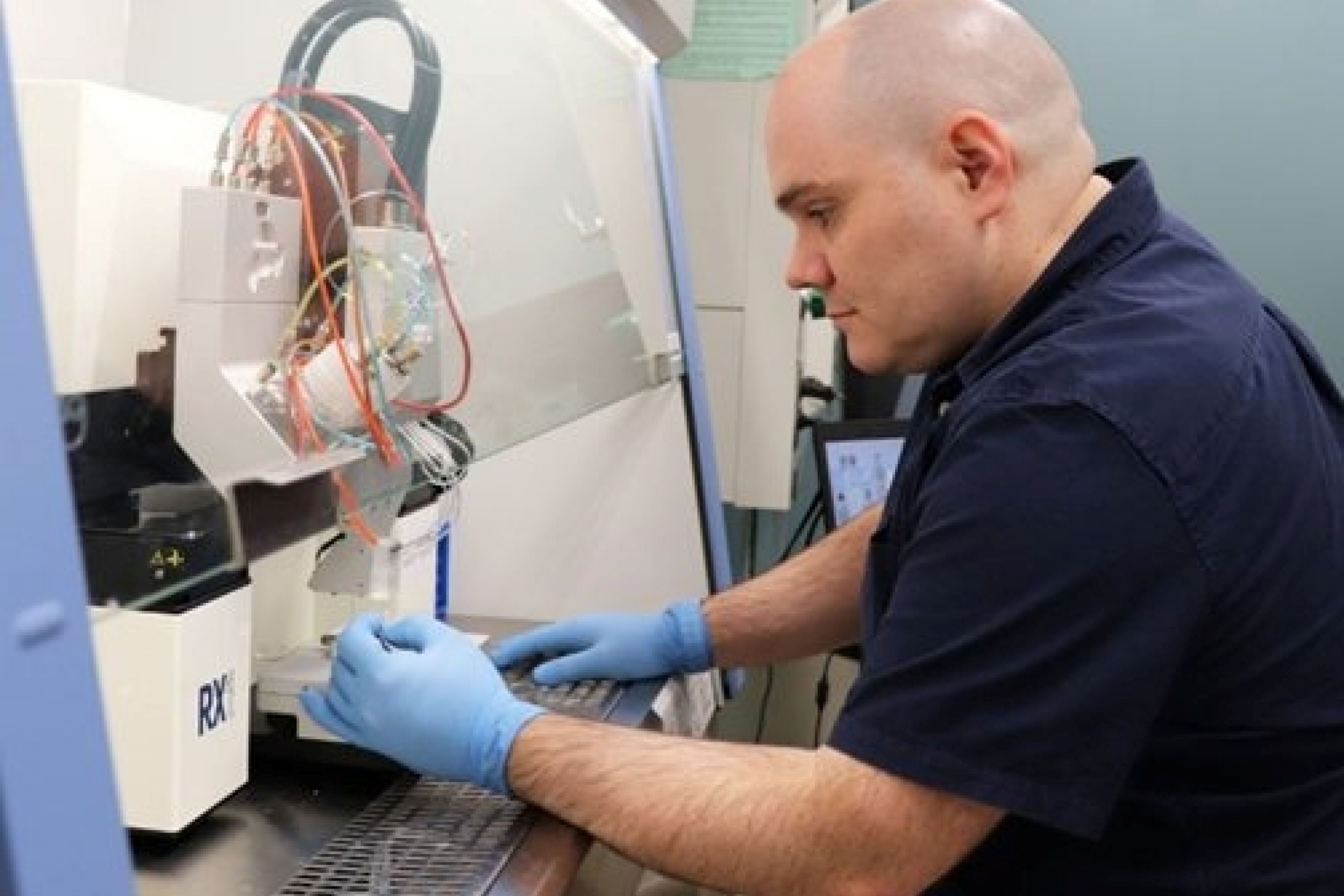 scientist working at a lab