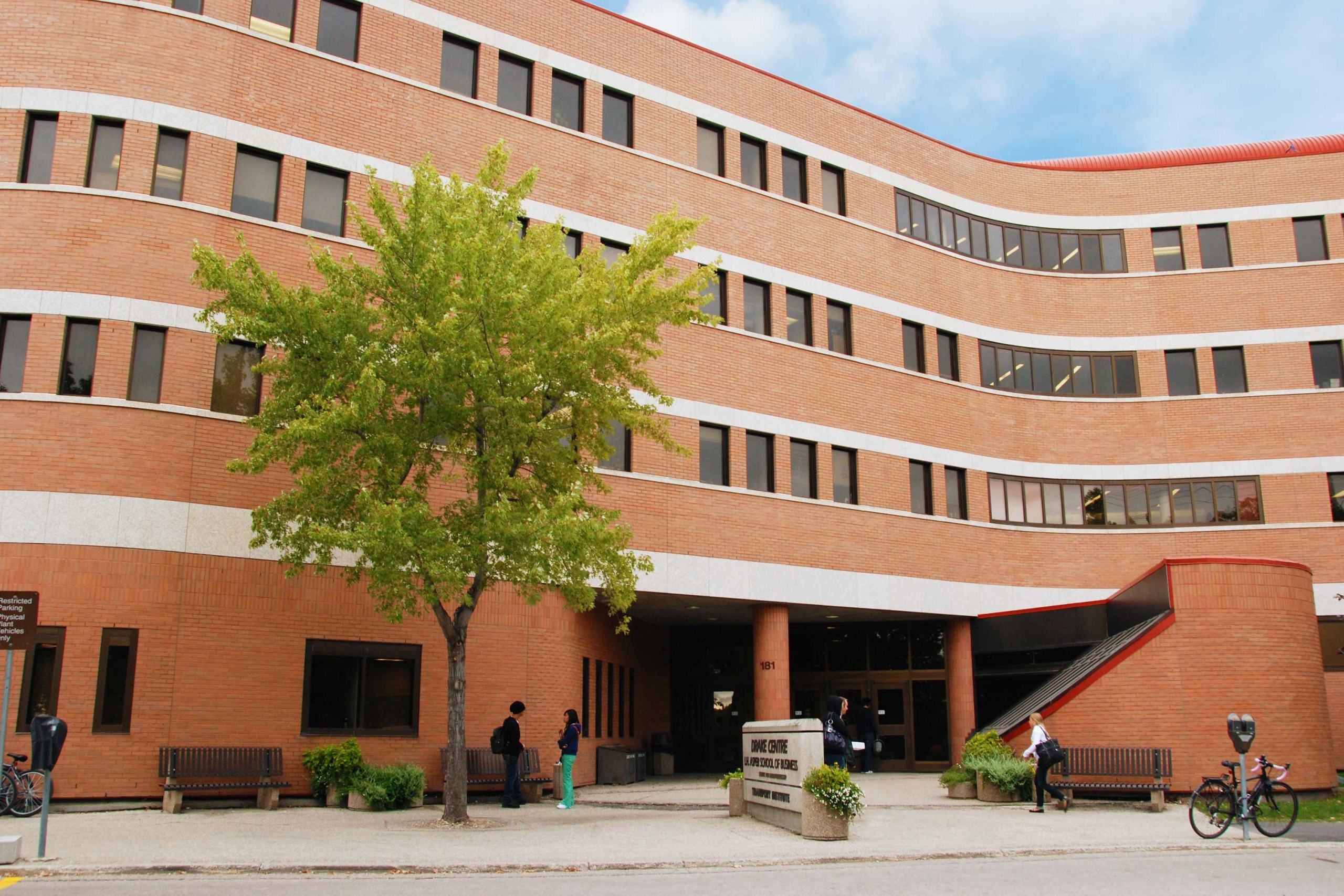 Exterior of the Drake Centre building.