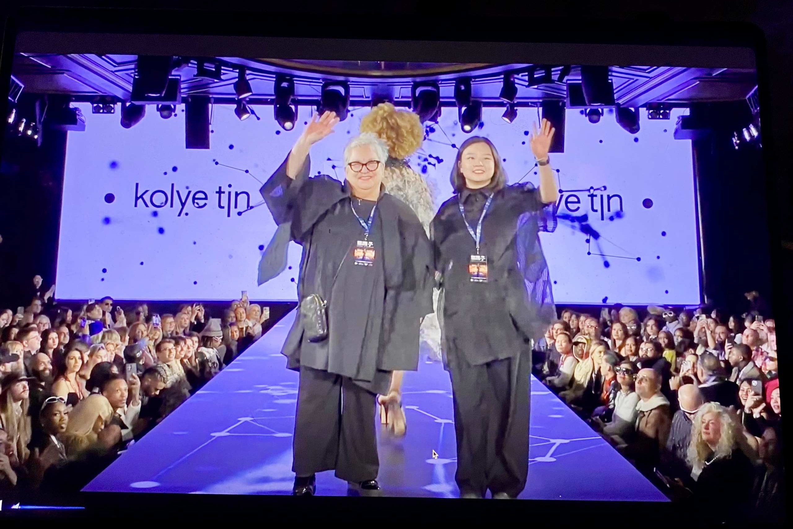 Designers on the runway.