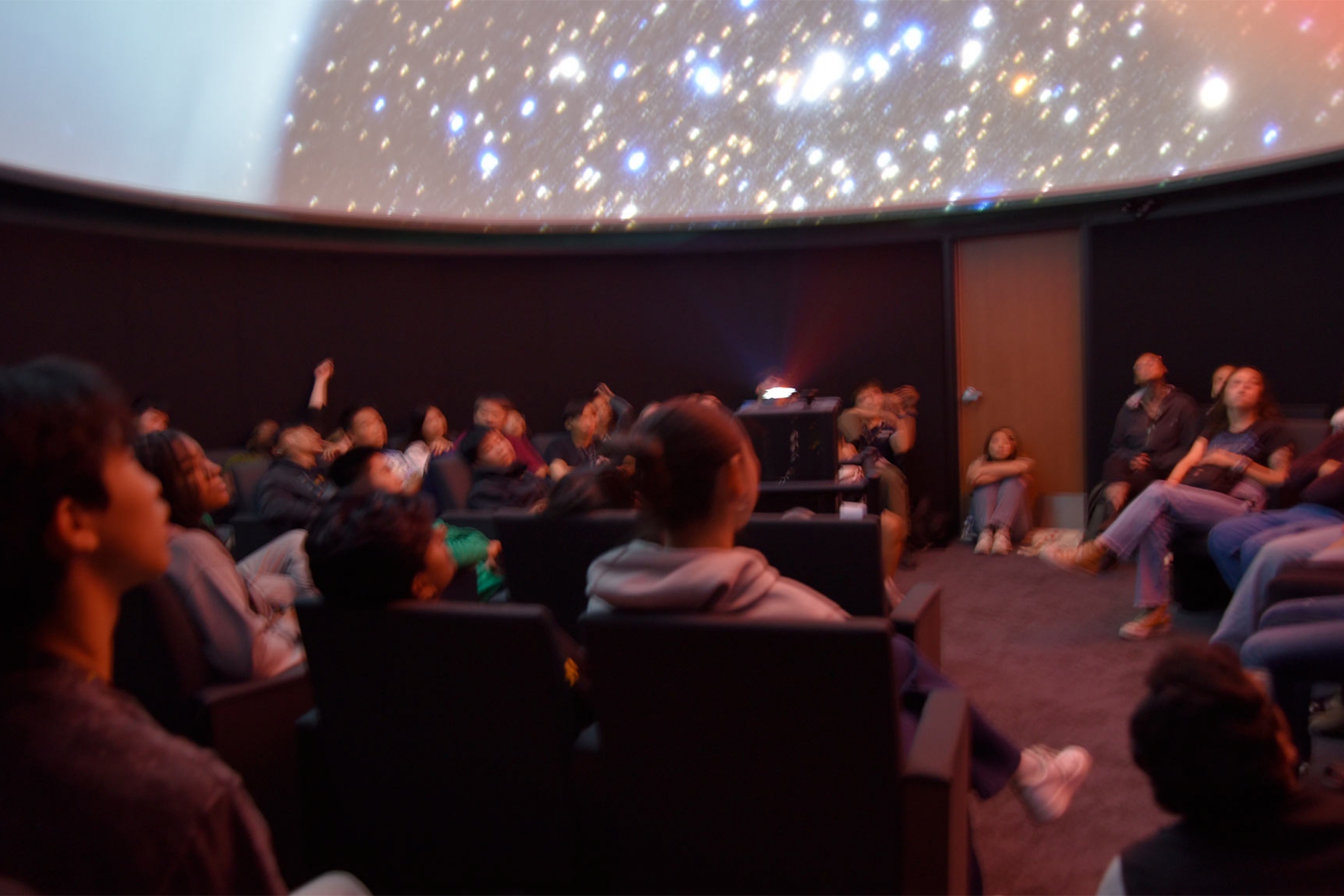 Participants of the SHAD 2025 inside the planetarium.