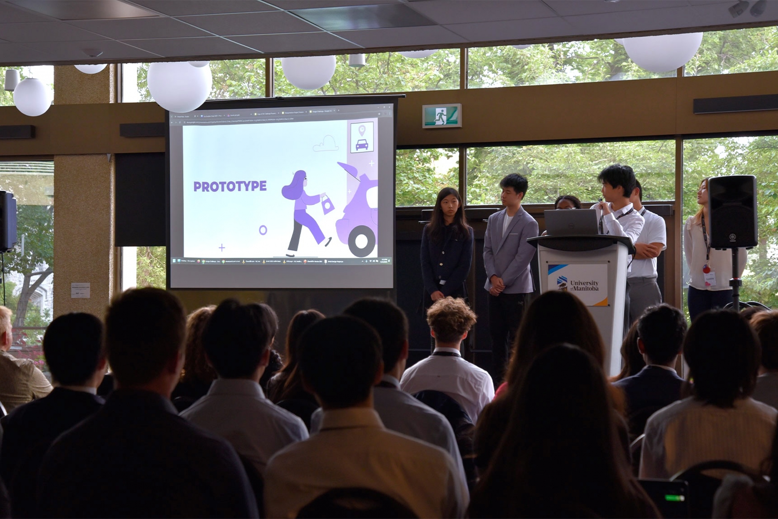 Some of the participants of SHAD 2025 presenting at the Open Day.